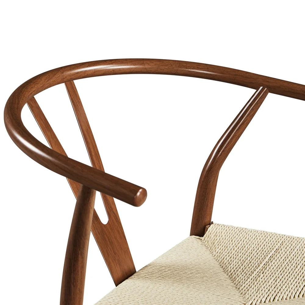 Set of 2 Weave Arm Dining Chairs X4906