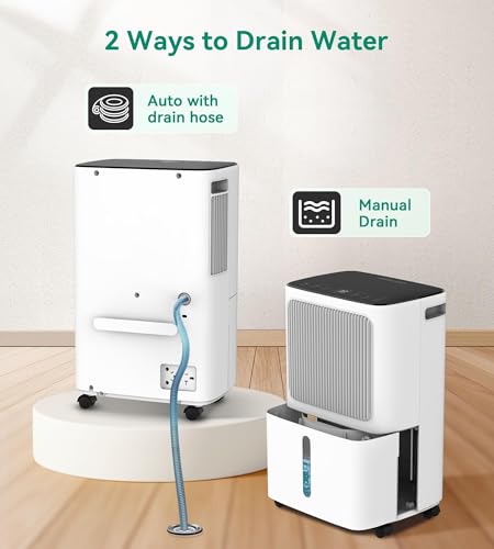 2500 Sq.Ft Dehumidifier with Drain Hose 34 Pints F3321