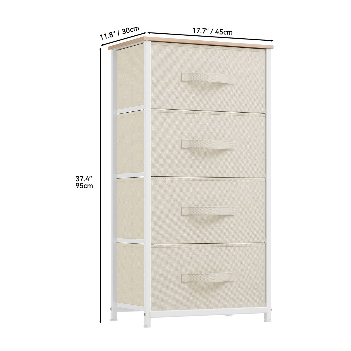 Fabric 4 Drawer Dresser J28776