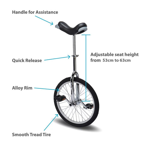16 Inch Wheel Unicycle with Alloy Rim X334