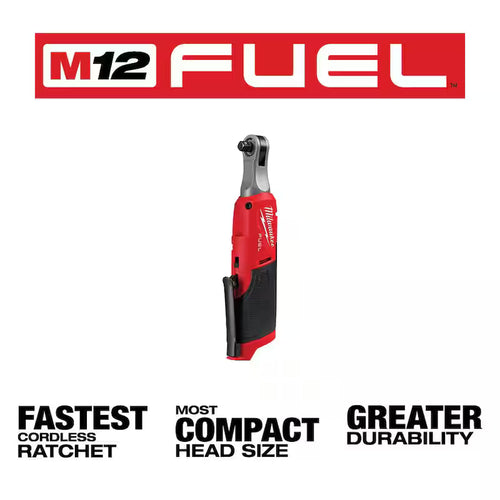 12V Lithium-Ion Brushless Cordless 3/8 in. Ratchet with Metric 6 Point Impact Socket Set D2977