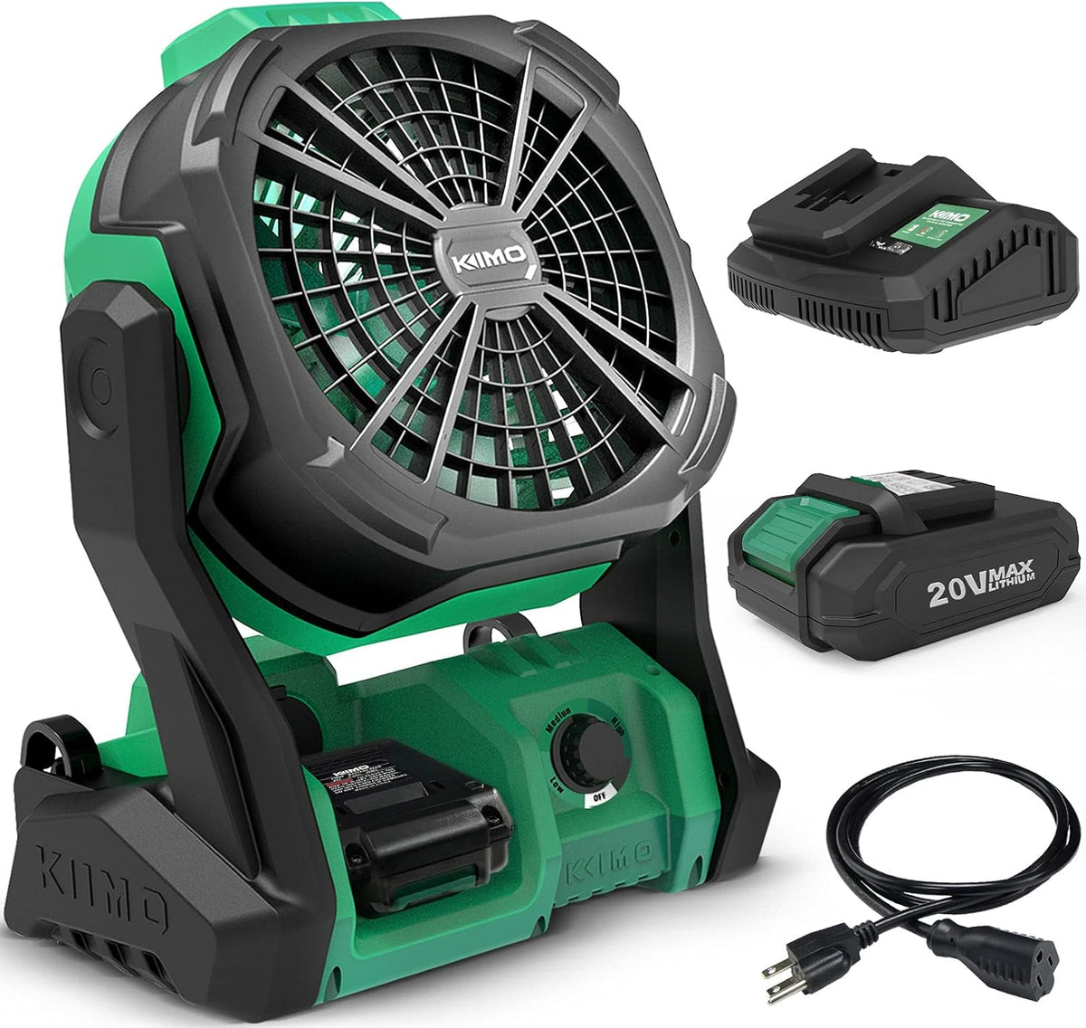 Portable Rechargeable High-Velocity Fan with Hook Y889