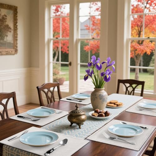 Cotton Linen Blend Placemats Set of 6 T3680