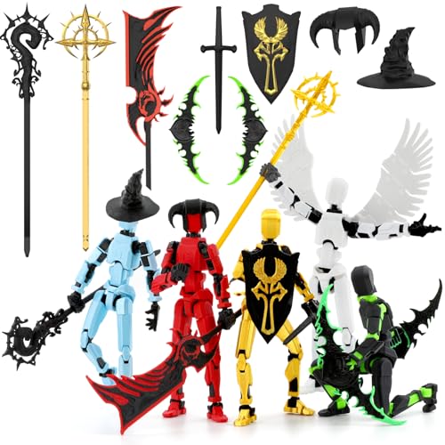 3D Printed Articulated Action Figure 5-Pack L320