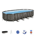 24' x 12' x 52" Oval Above Ground Swimming Pool Set Y337529