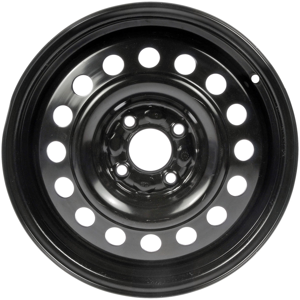 Steel 15 x 5.5-inch 4-Lug Black Wheel Rim T61533