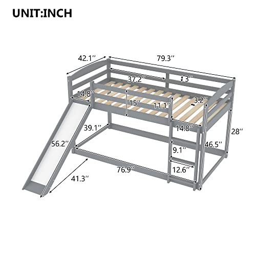 Twin-Over-Twin Bunk Bed with Trundle, Storage, USB Ports, Desk, Guardrail, White X8158