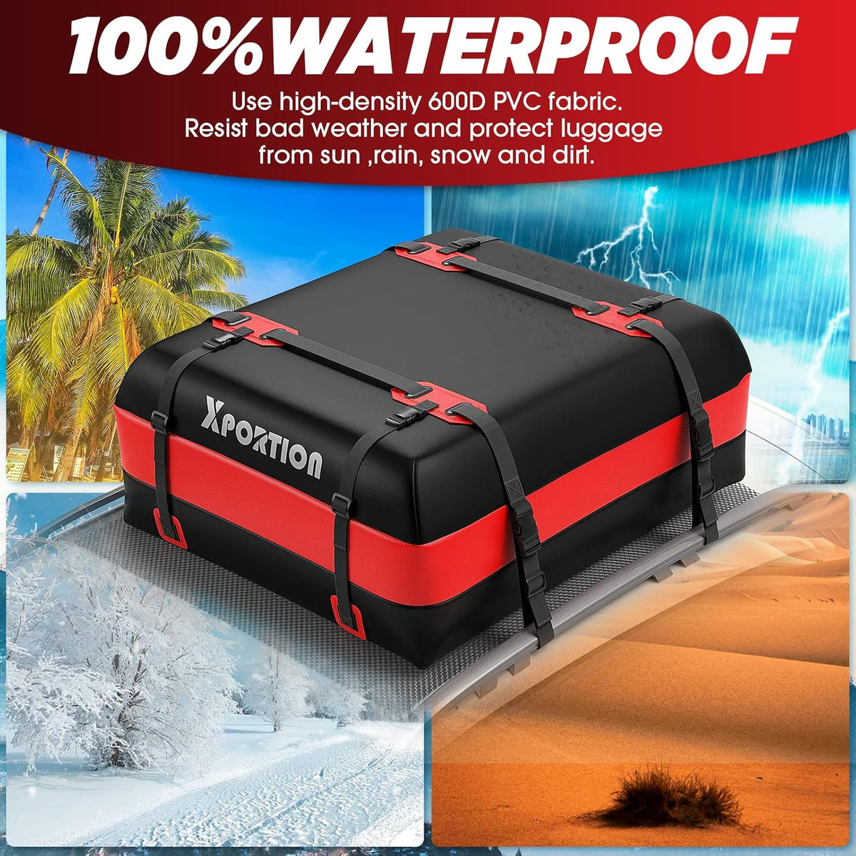 20 Cubic Feet Waterproof Rooftop Cargo Carrier Bag P5033