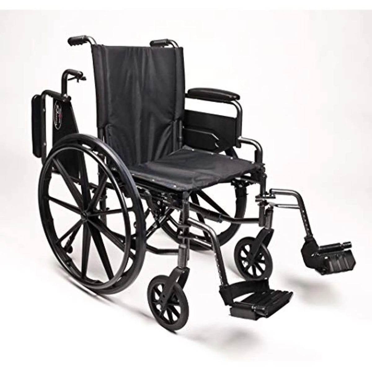 Black Flip Back Desk Arm Wheelchair with Swingaway Footrest Z2817
