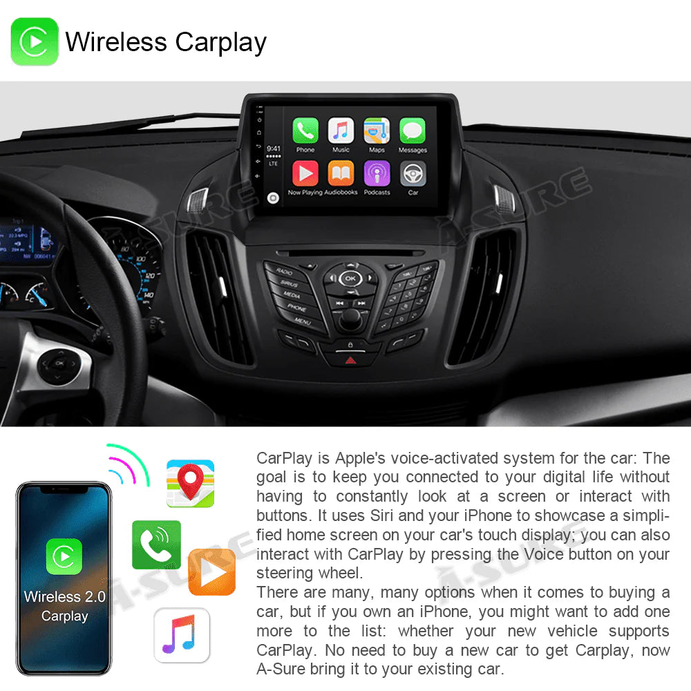 Android 10 Car Stereo Radio GPS with Wireless Carplay L68846