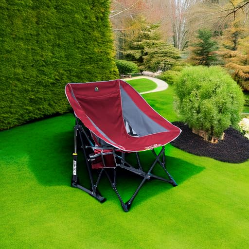 Outdoor Rocking Chair with SunShade Canopy B97284
