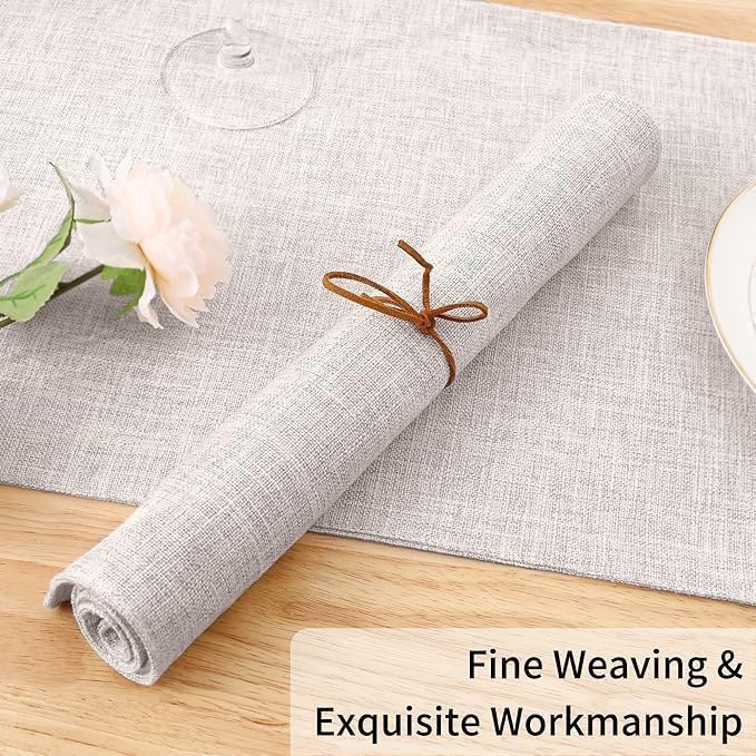 Cotton Linen Blend Placemats Set of 6 T3680