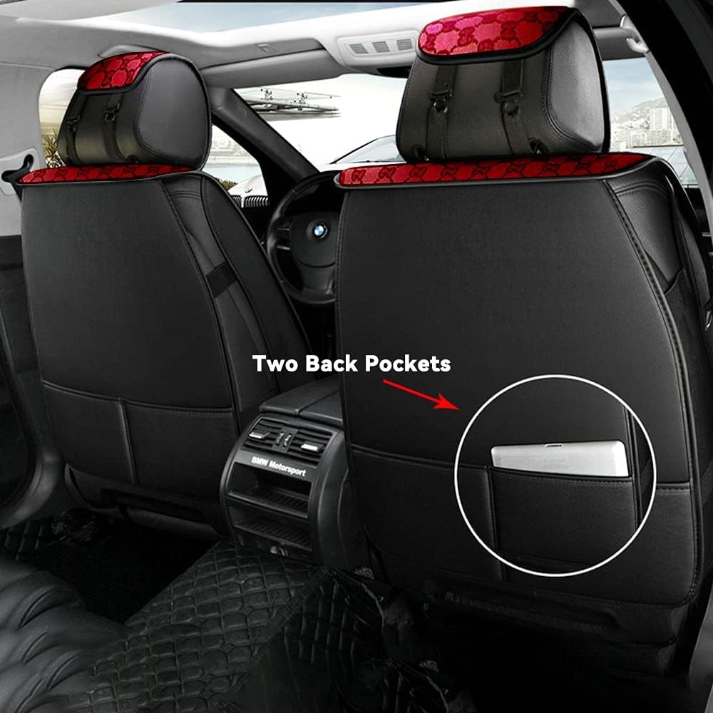 Faux Leather Car Seat Covers Full Set Q98311