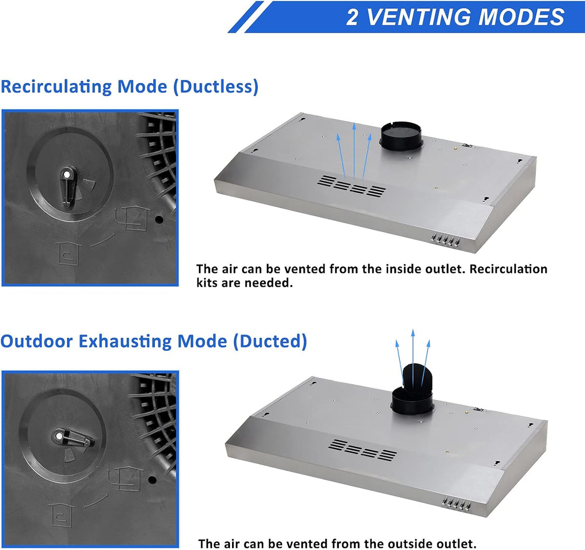 30 inch Under Cabinet Ducted Stainless Steel Range Hood C67064