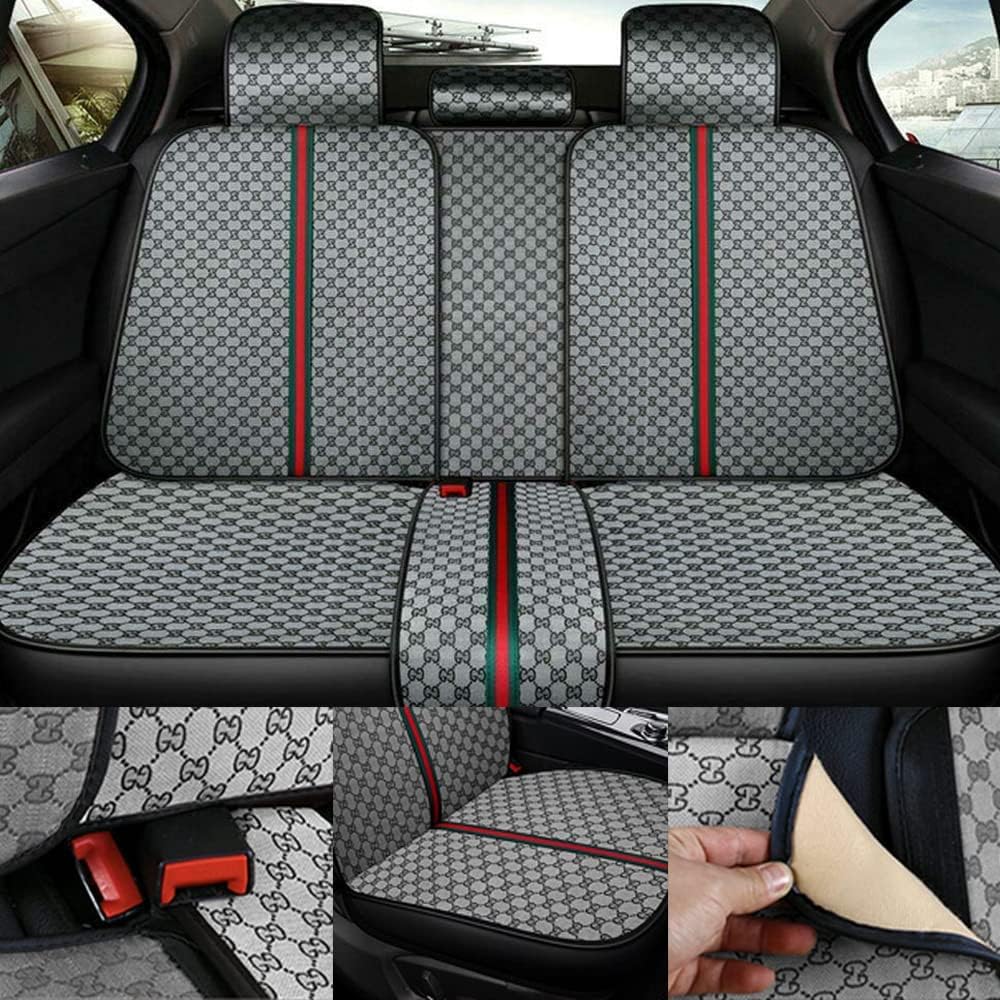 Faux Leather Car Seat Covers Full Set Q98311