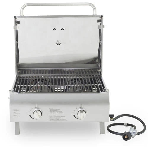 2-Burner Portable Gas Grill Stainless Steel E80123