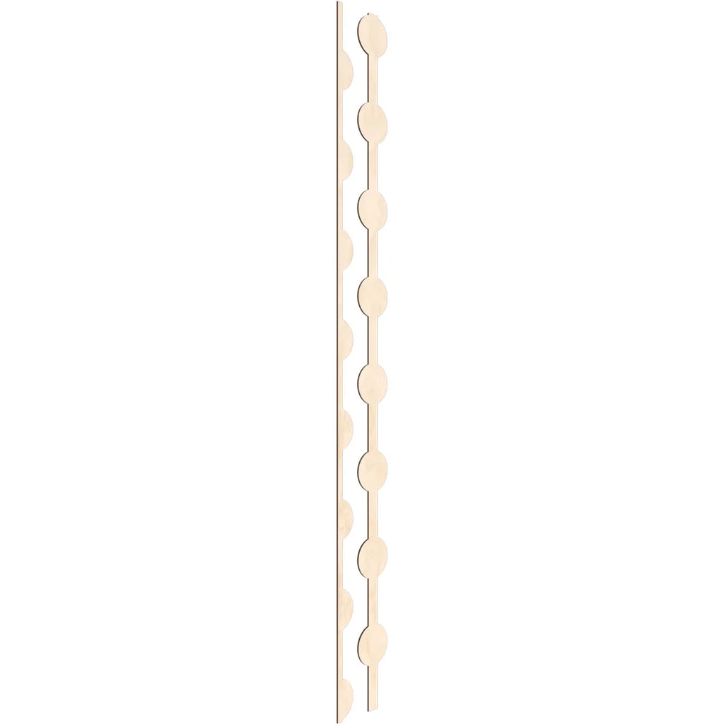 Adjustable Wood Decorative Slat Wall Panel Kit Q49115