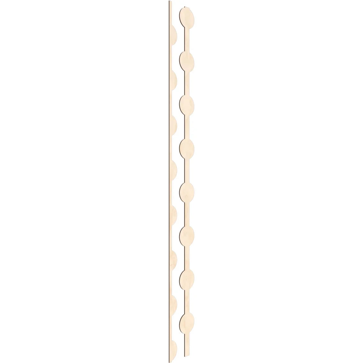 Adjustable Wood Decorative Slat Wall Panel Kit Q49115