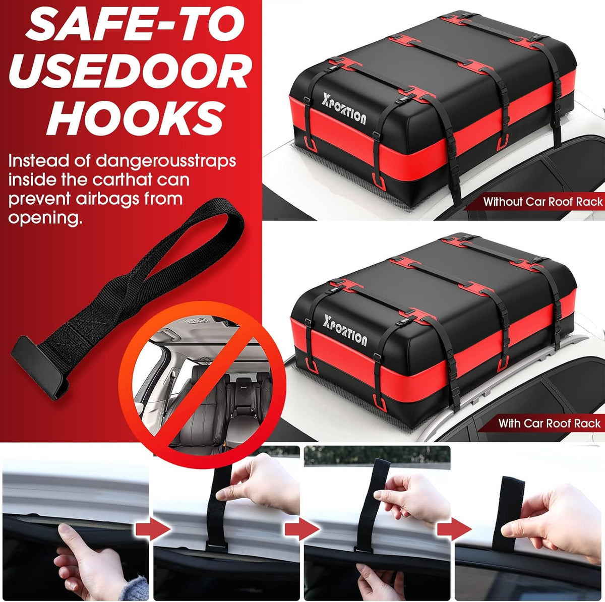 20 Cubic Feet Waterproof Rooftop Cargo Carrier Bag P5033