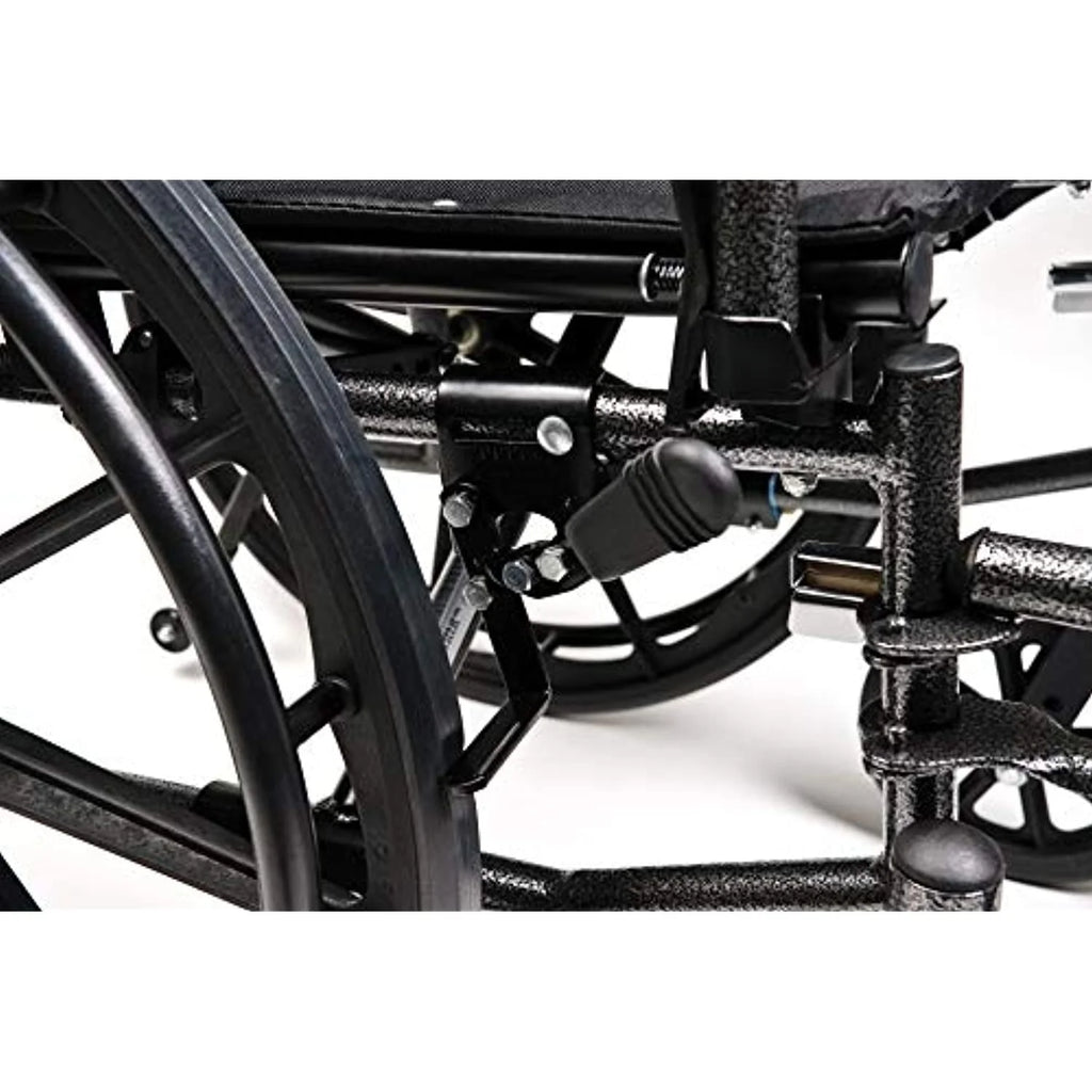 Black Flip Back Desk Arm Wheelchair with Swingaway Footrest Z2817