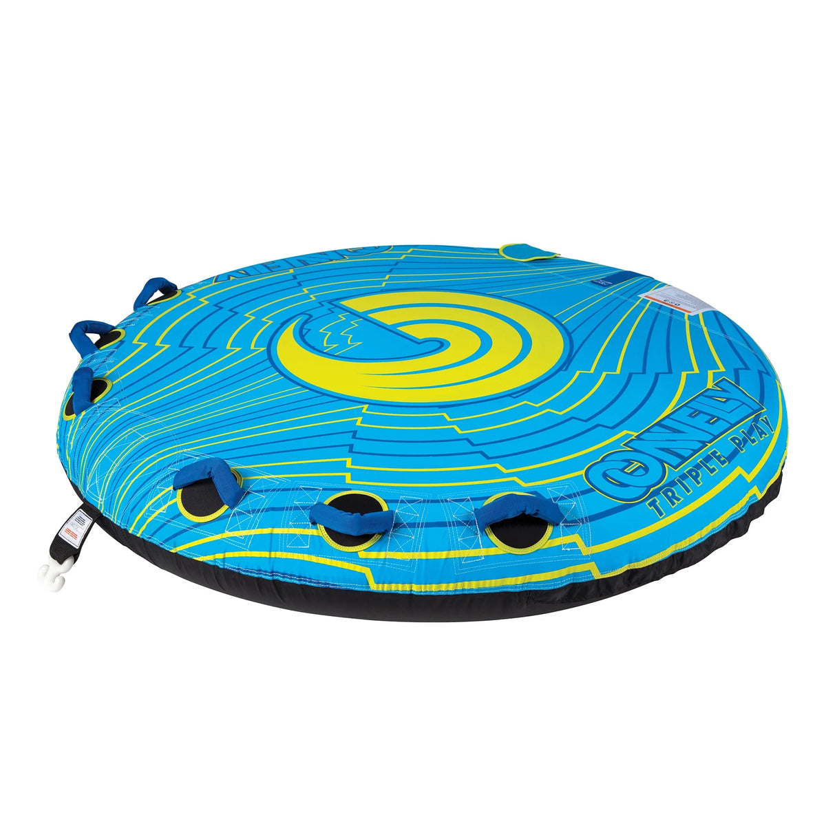 Blue 3 Rider Inflatable Towable Inner Tube V852898