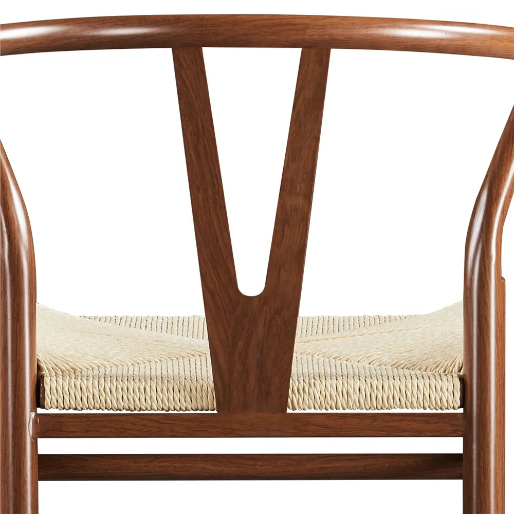 Set of 2 Weave Arm Dining Chairs X4906