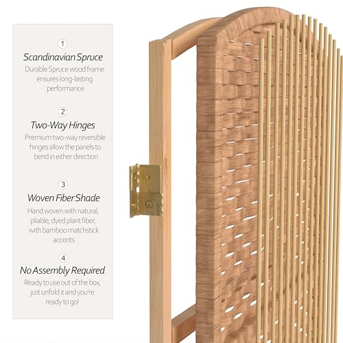 3 ft. 4 Panel Folding Screen O369