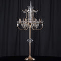 40 Tall 6 Arm Gold Metal Candelabra Candle Holder Z955