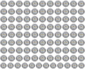 3/4 Inch Round Amber LED Side Marker Lights 100 Pack Q66853