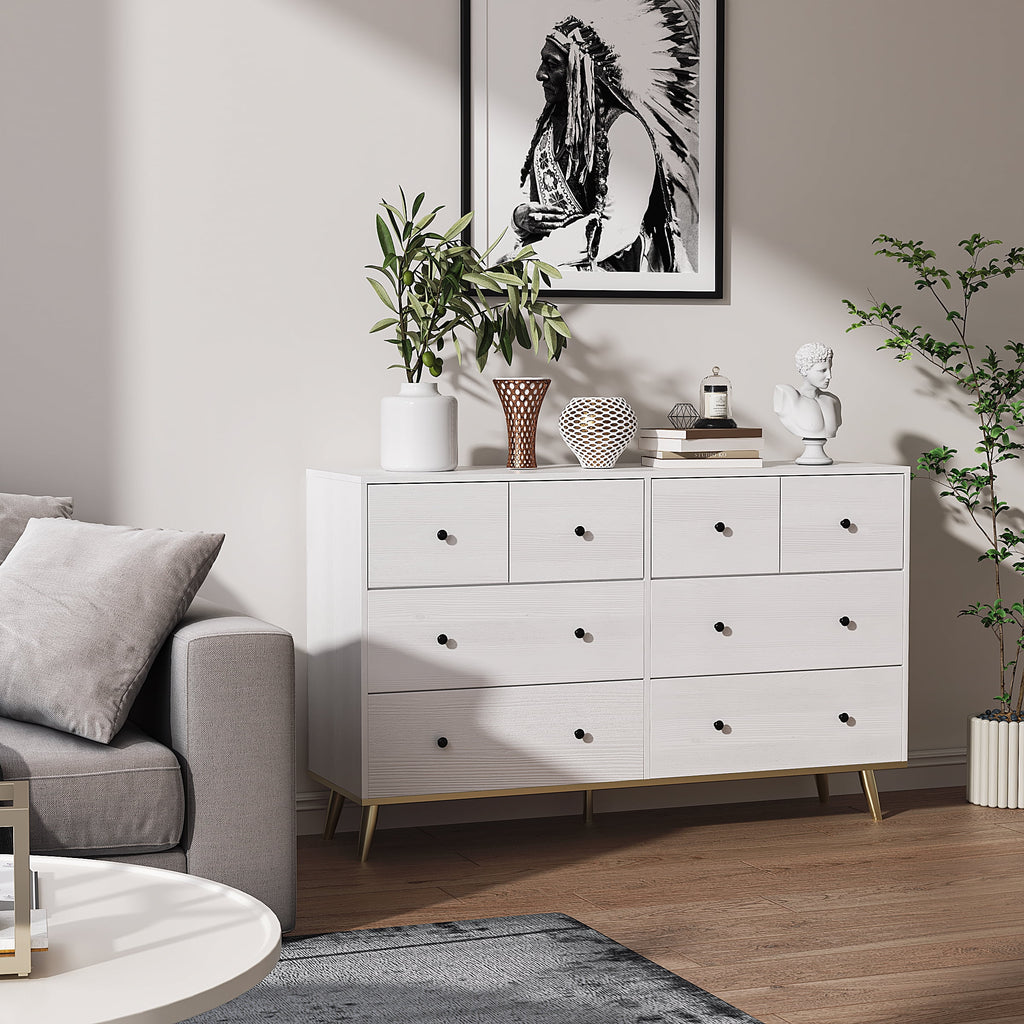 Black 8 Drawer Dresser M370118