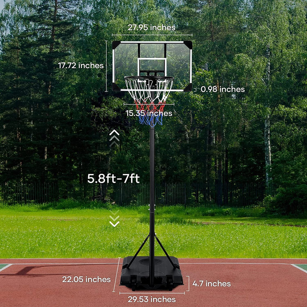 Portable PVC Basketball Hoop with Backboard U620