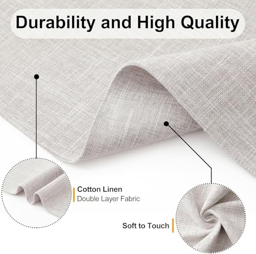 Cotton Linen Blend Placemats Set of 6 T3680