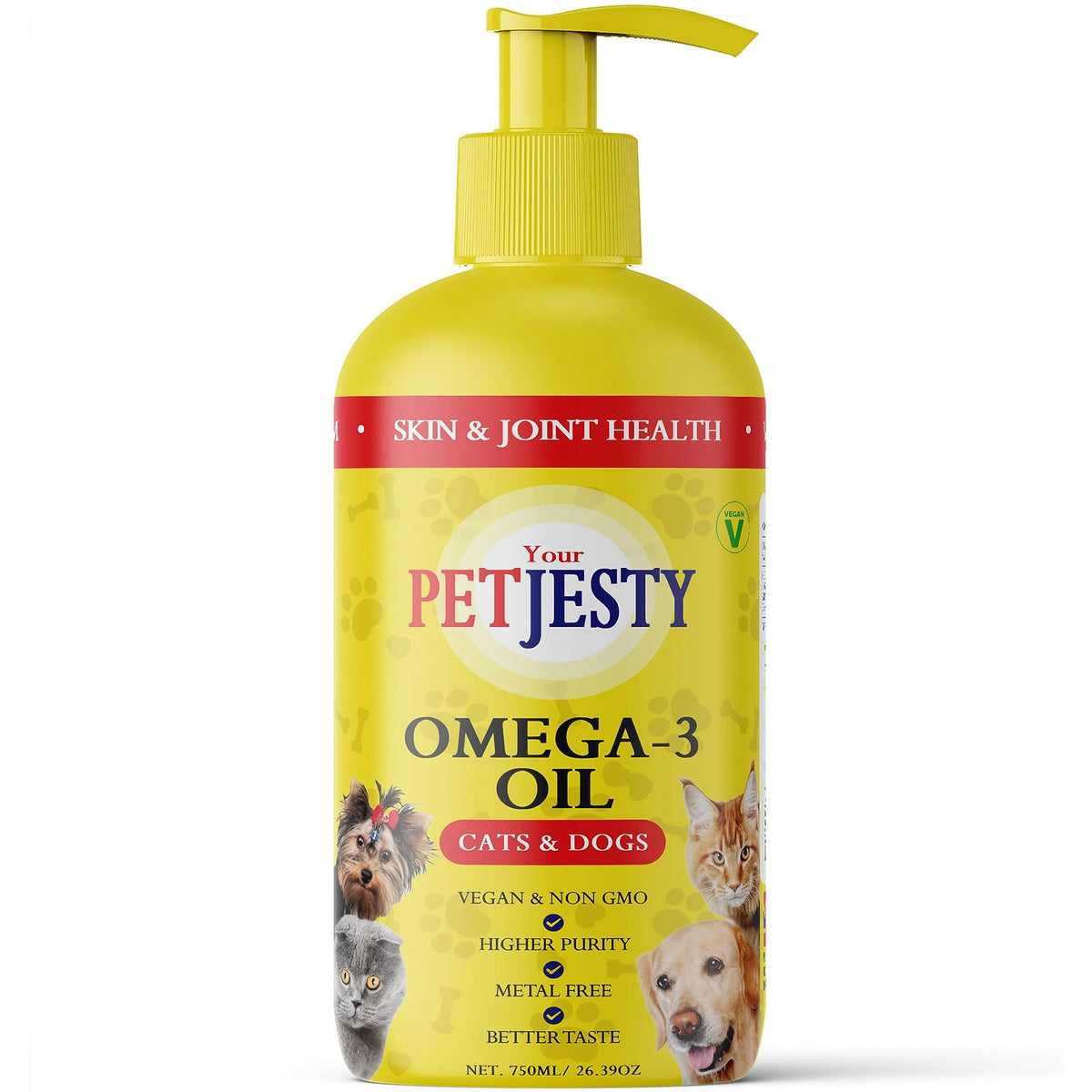 Vegan Omega 3 Oil Liquid Food Supplement for Pets A16718