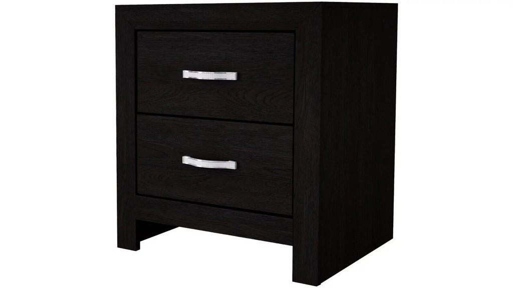 King Size 4pc Upholstered Bed Dresser Mirror Nightstand Set A51759