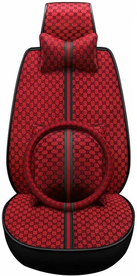 Faux Leather Car Seat Covers Full Set Q98311