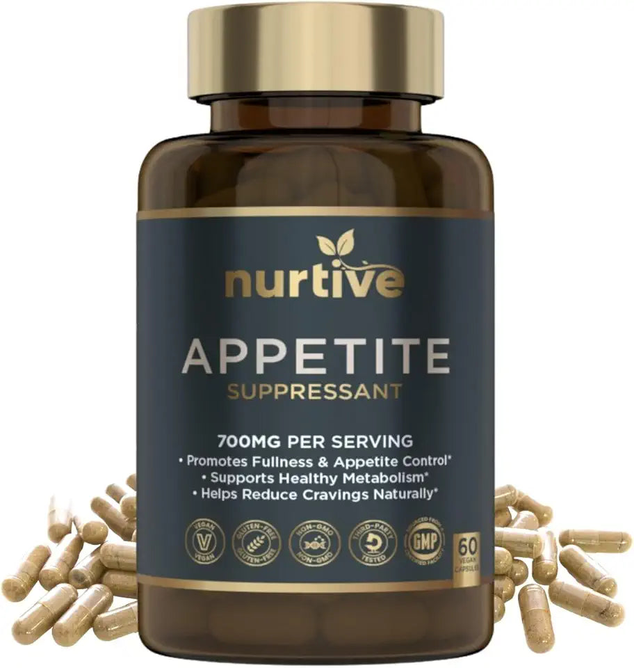 Plant-Based Appetite Suppressant 700mg 60 Vegan Capsules D6189
