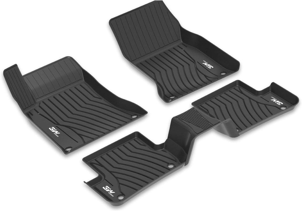 TPE All Weather Custom Fit Floor Mats Black Full Set Q1262