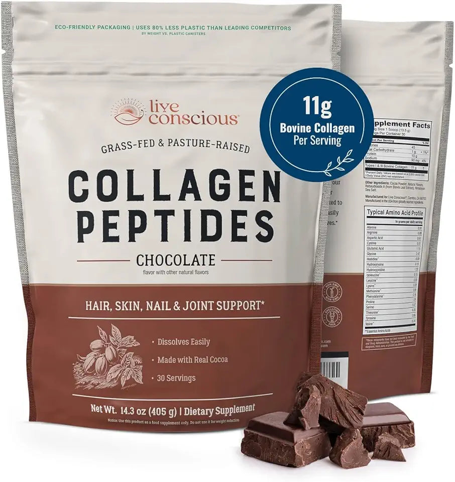 Chocolate Collagen Peptides Powder 30 Servings 14.3oz J8456