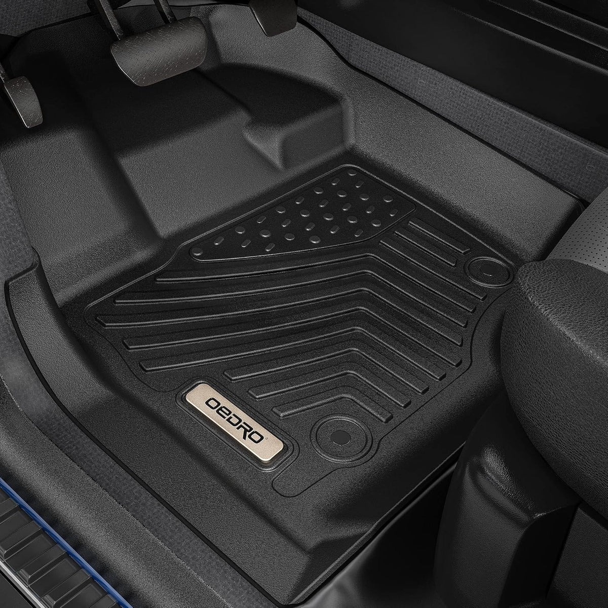 Black 2 Row TPE Floor Mats H1455