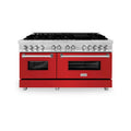 60 In. Dual Fuel Range with Red Matte Door Z8329