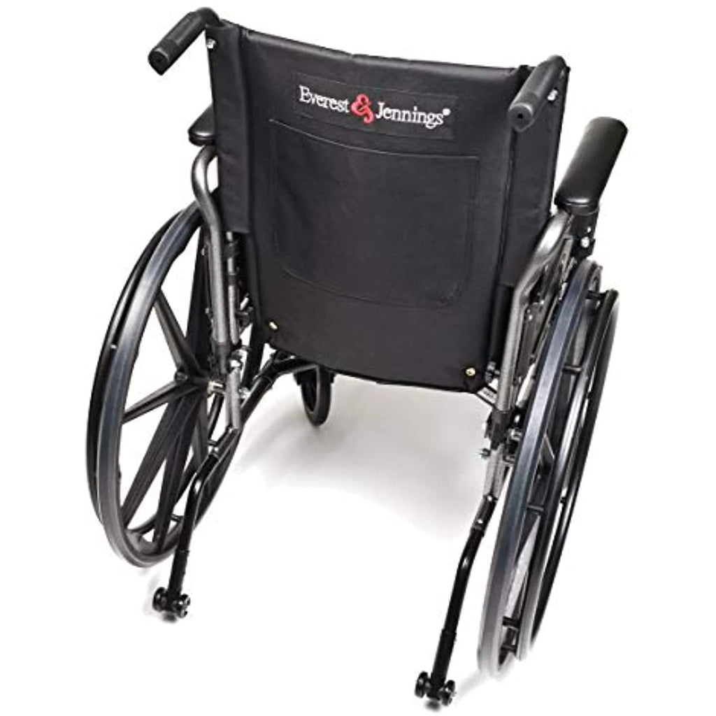 Black Flip Back Desk Arm Wheelchair with Swingaway Footrest Z2817