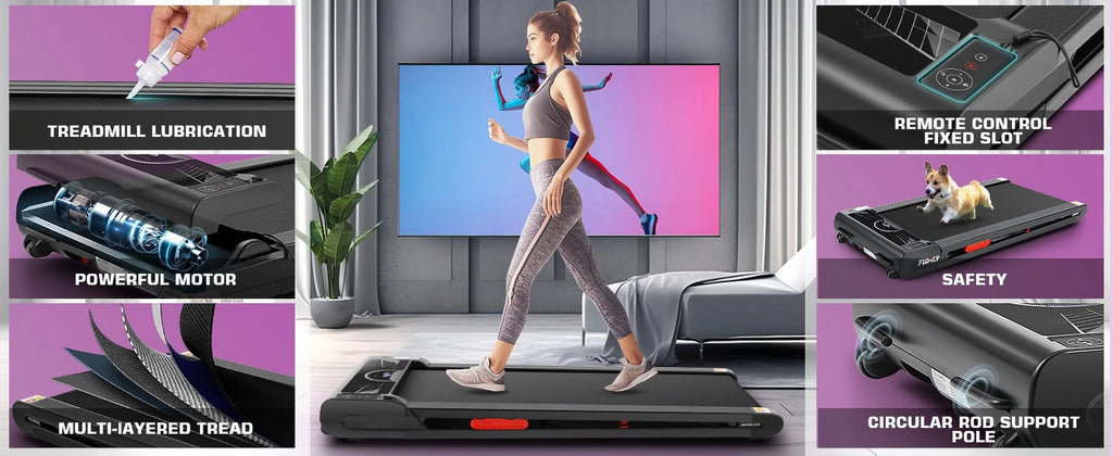 2.5HP Under Desk Treadmill with Incline T826