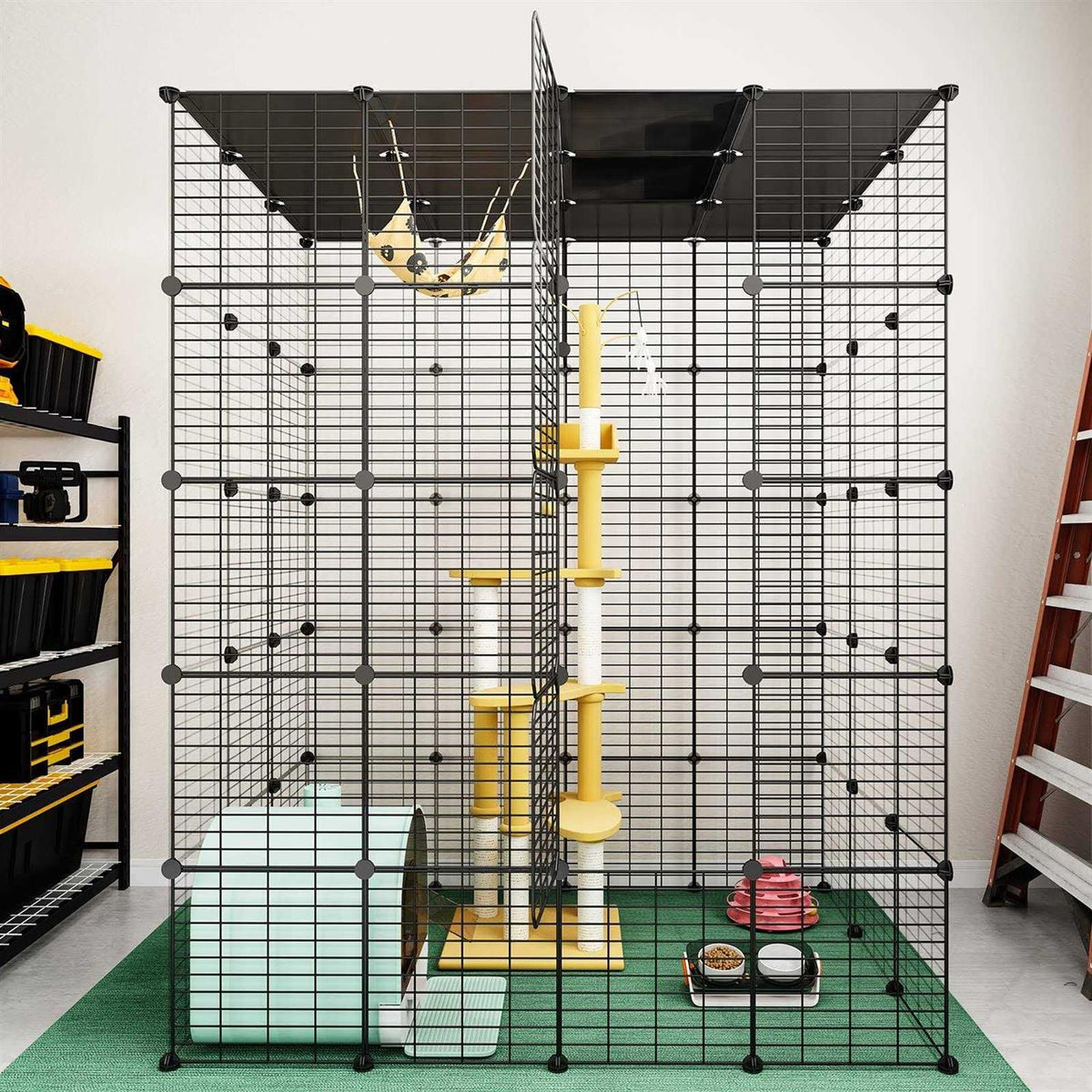 Large Indoor Cat Cage Metal Wire Playpen H2744