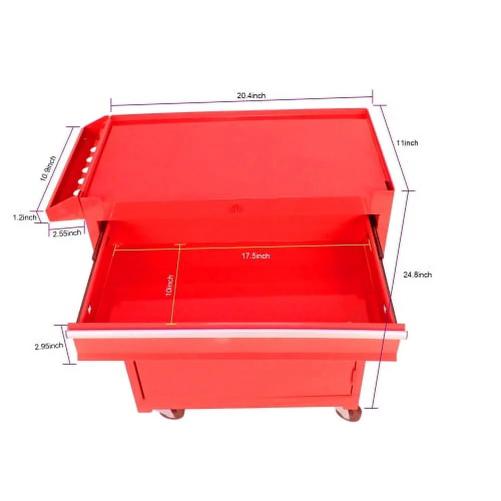 Rolling Tool Chest with Wheels and 8 Drawers, Blue F353635