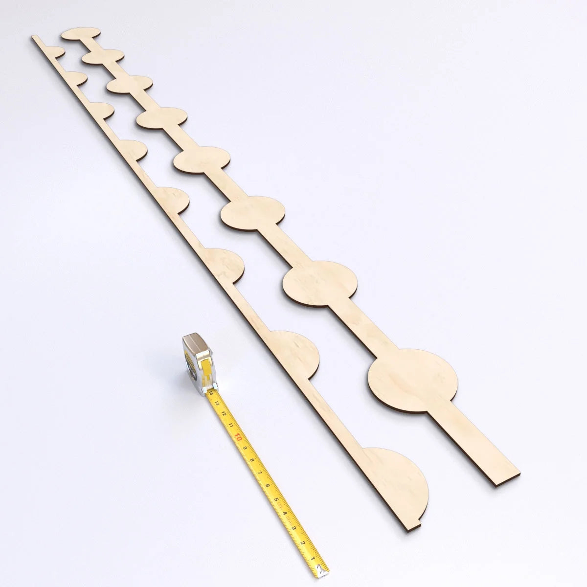 Adjustable Wood Decorative Slat Wall Panel Kit Q49115