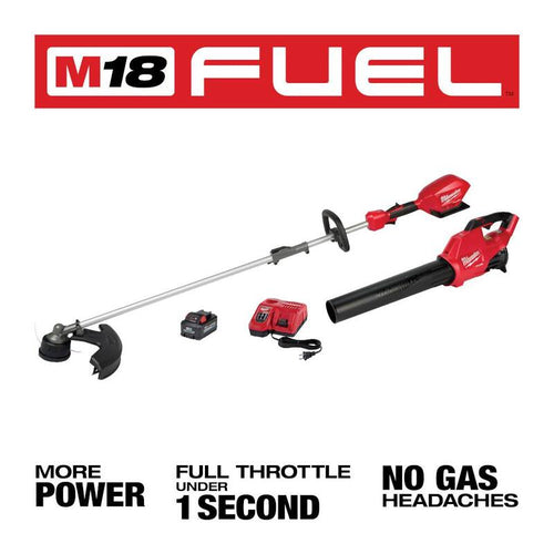18V Brushless Cordless String Trimmer Blower Combo Kit 4-Tool J1210