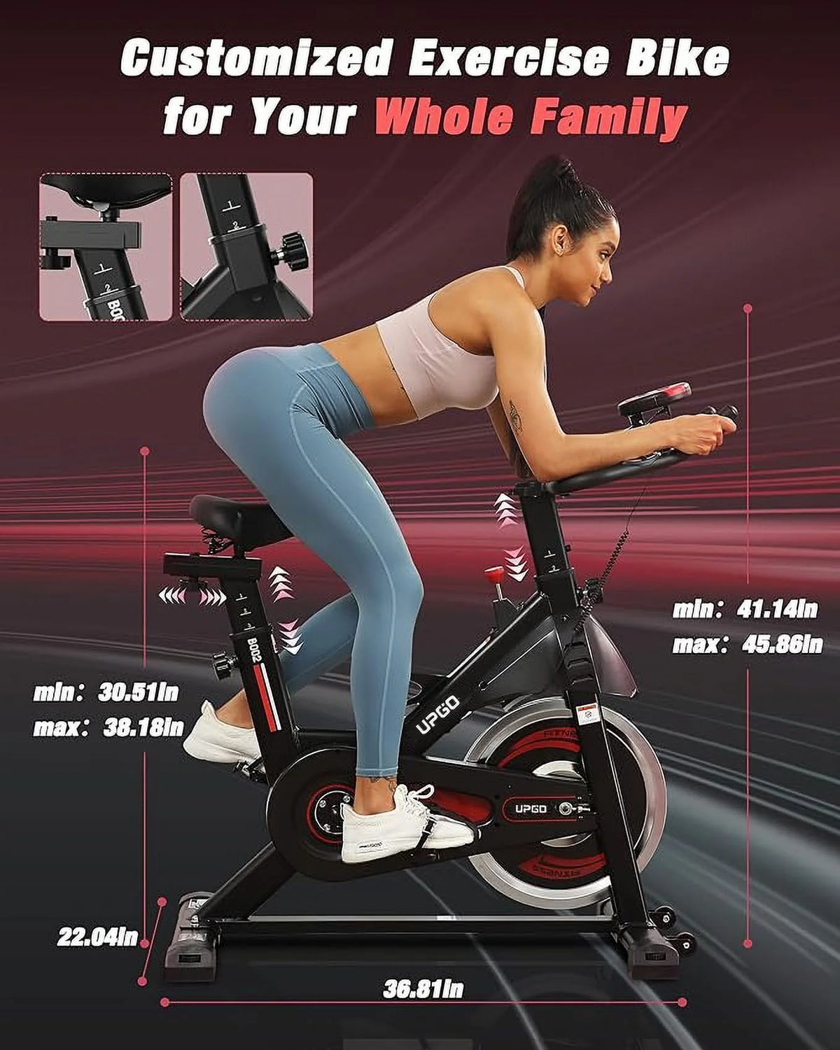 Indoor Cycling Bike with Ipad Mount C910298