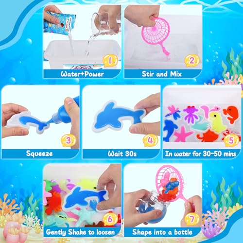 Magic Water Elf Toy Kit with 24 Magic Gels & 24 Shape Molds L257