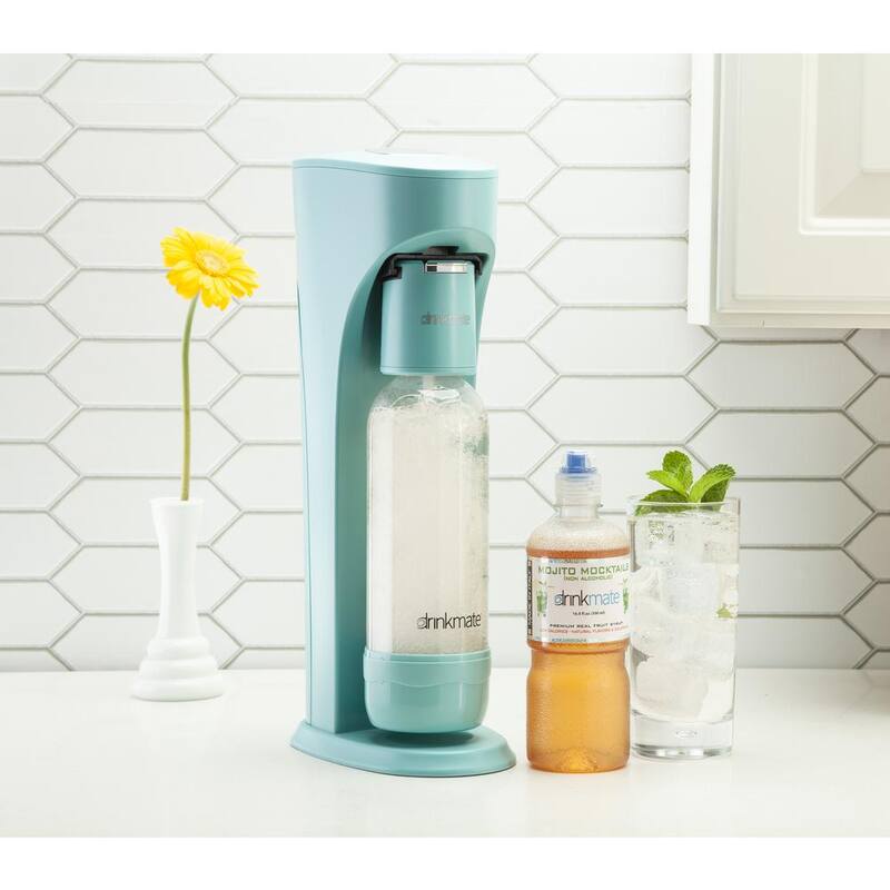 Sparkling Water Soda Maker Machine with 3 60L CO2 Cartridge, 1L and 0.5L Bottles U16888