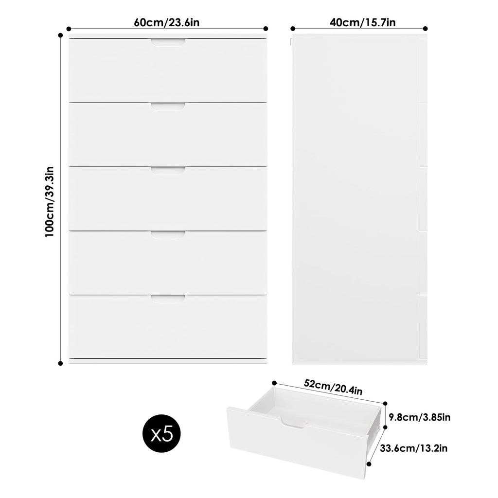 White 6 Drawer Dresser Q222992